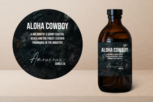Load image into Gallery viewer, Aloha Cowboy -  The Minimalist Vessel, Luxe Rose Gold, 15oz Candle - Coastal beach and the finest leather fragrance in the industry
