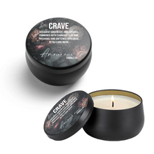 Load image into Gallery viewer, Crave - Custom Fragrance, Luxury Candle - Chocolate and caramel combined with cannabis softened with rose petals and musk
